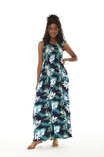 Image of Family Matching Hawaiian Clothes, Orchid Breeze Navy | Lightweight 100% rayon • Family matching outfits • Beach vacations • Luaus • Cruises • Family photos