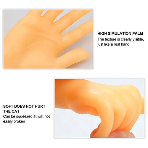 5 pares luvas de brinquedo de dedo de gato provocando vinil interativo modelo engraçado brinquedo de