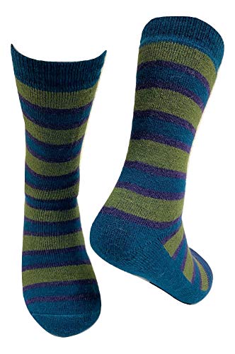 Tey-Art Alpaca Wool Designer Socks are Cozy, Warm & Colorful - Original Stripe