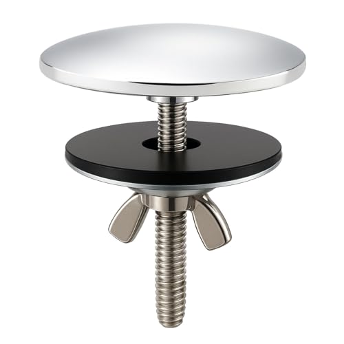 XNTONG - 2-Inch Faucet Hole Cover, Sink Hole Cover, Solid Brass Chrome-Plated Kitchen Sink Tap Hole Plate Stopper Cover for Home Kitchen and Bathroom, Kitchen Sink Hole Covers (Silver)