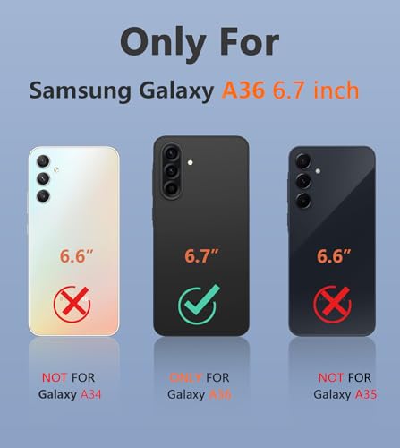 Image of FNTCASE for Samsung Galaxy A36-5G Case: A56-5G Dual Layer Shockproof Protective Cell Phone Cover | Military Grade Drop Proof Protection | Hybrid Matte Textured Rugged Hard Cases 6.7 Inch (Matte Teal)