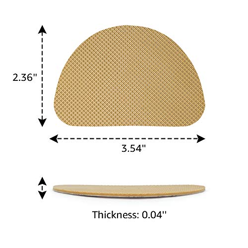 Image of 8Pcs Silicone Anti-Slip Shoe Pads: Discreet Quiet Sole Grips | Muffle Loud Heels: Self-adhesive, cut-to-fit quiet grips for dry indoor use. Budget-friendly fix for office & weddings