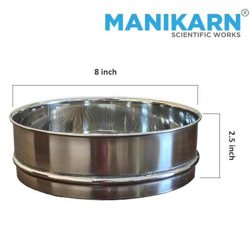 Image of 8 inch (Diameter 200mm) 25 micron High Quality Stainless Steel Test Sieve (ASTM No. 500)