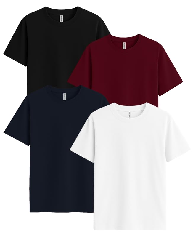 Image of Sleepynuts Women Boyfriend Plain Round Neck Half Sleeve T-Shirt