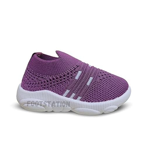 TrendStation:- Kids Knit Slip-on Walking Shoes, Attractive Colour's, Breathable Mesh, Lightweight Trendy Shoes2