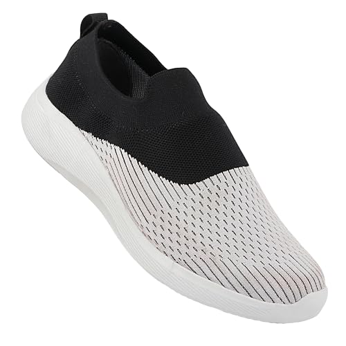 Image of Men's Slip-On Sports Shoes | Lightweight & Comfortable Laceless Sneakers for Casual Wear, Walking, Gym & Outdoor Activities