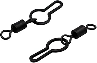12Pcs PVA Bag Clip Swivel Carp Fishing Mesh End Tackle Terminal Tackle Swivel Snaaps Clips for Fishing