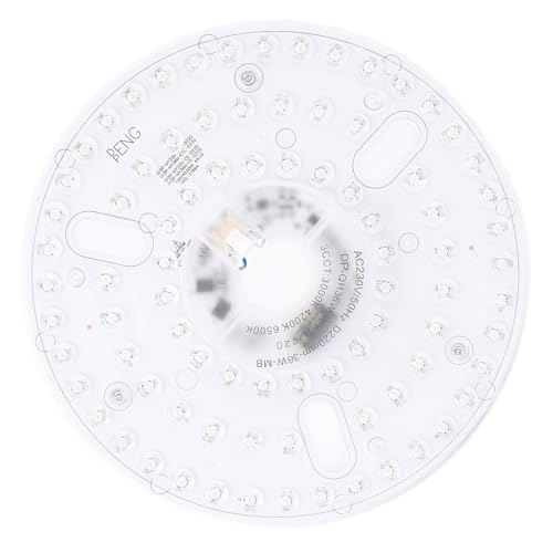 Ventilador de Techo con Luz LED de Reacondicionamiento 36W Redondo Regulable de 3CCT 230V