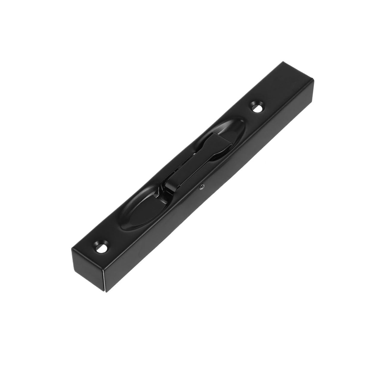 Ayztantine Black Door Flush Bolt Latch Lock Concealed Door 1Set Stainless Steel Door Flush Bolt Brushed Silver 6Inch Hidden Lock For Sliding Double Doors Replacement For Bedroom, Bathroom(Black)