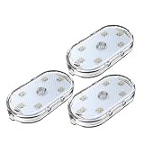 3 PCS Car Night Lights for Hyundai Creta Cantus HC SU2 2020 2021 2022 2023,USB Rechargeable Touch Sensing Easy Install Adjustable Brightness Memory Function Portable Soft Light,Colour