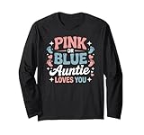 rosa o blu auntie loves you baby shower maglia a manica