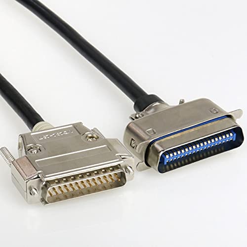 Connectors DB25 Parallel Printer Cable DB25 Pin to CN36 Pin Date Cable DB 25P to CN 36P Cable Pure Copper 1m 1.5m 2m 3m 5m 8m 10m - (Cable Length: 2m, Color: Orange)