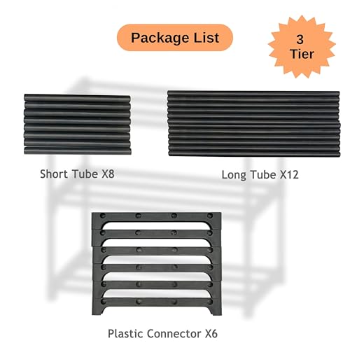 Image of FLOVR Bookshelf for Home and Office Multipurpose Storage Rack Open Book Stand Organizer for Books Magazines Documents Plants and Decorative Items, 3 Layer Book Self