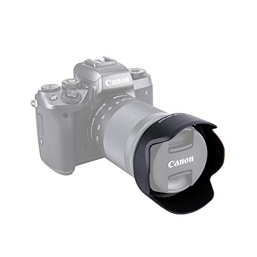 Image of JJC LH-60F Bayonet Lens Hood for Canon EF-M 18-150mm f /3.5-6.3 is STM, Replaces Canon EW-60F