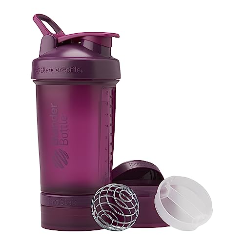 BlenderBottle Shaker Bottle with Pill Organizer and Storage for P...