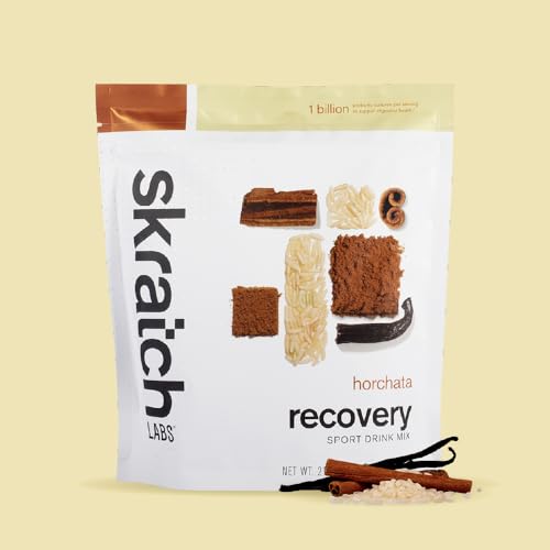 Image of Skratch Labs Post Workout Recovery Drink Mix with Horchata, (21.2 oz, 12 Servings) with Complete Milk Protein of Casein and Whey and Probiotics, Gluten Free, Kosher, Vegetarian