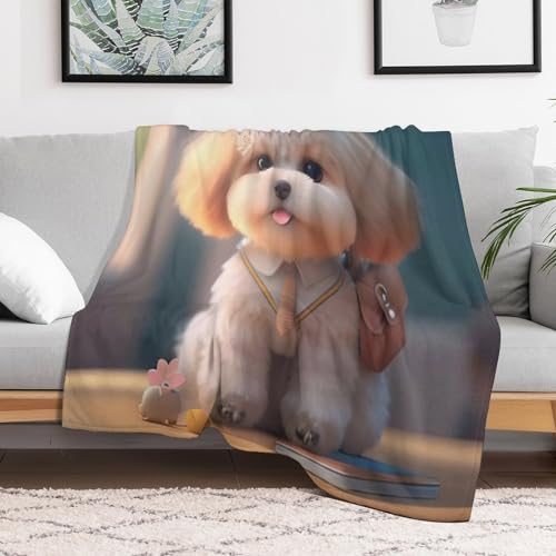 Couverture chien douce plaid chaud anti-froid pour canapé lit - 3