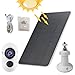 Solar Panel for Ring Doorbell - Solar Panel for Security Camera, Outdoor 3W 5V Solar Powered Panels, 360° Mounting Bracket Multipurpose, 1.2M Cable, Fit Ring Cameras, Mobile Phones, Doorbells