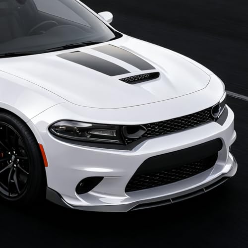 Front Bumper Lip Splitter Spoiler Compatible with Dodge Charger SRT Hellcat/RT Scat Pack/Daytona/RT 392 2015-2023 Accessories Air Chin Body Kit (Gloss Black) - Image 6