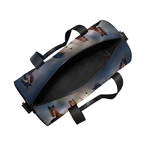 ALAZA-Horse-Herd-in-Desert-Sand-Storm-Sports-Gym-Duffel-Bag-Travel-Luggage-Handbag-for-Men-Women