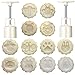 2 Set Mooncake Mould Press With 12 Stamps DIY Cookie Hand Decoration Mooncake Press Molds, Bath Bomb Mold Set for Cookie Stamps Pastry Tool Moon Cake Maker Bath Bombs Press