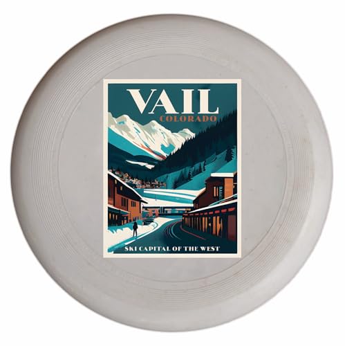 Vail Colorado Design B Souvenir Frisbee Flying Disc 4-Pack