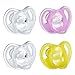 Tommee Tippee Ultra-Light Silicone Baby Pacifier, Girl - 6-18m, 4pk, Pink