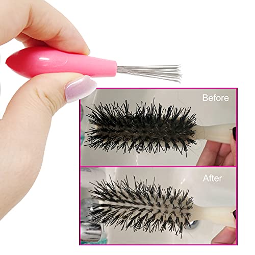 Honbay 4PCS Hair Brush Cleaning Tool Mini Comb Cleaner Brush Small Hair Brush Combs with Plastic Handle for Removing Hair Dust Home Salon Use - Image 6