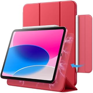 JETech Magnetic Etui na iPad 10 (10,9 Cala, Model 2022, 10. Generacja), Mocowanie Magnetic, Smukły Slim Case Automatycznego Budzenia/Snu (Niebieski)