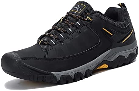 AX BOXING Men's Walking Shoes Hiking Trainers Outdoor Trekking Footwear Non-Slip Lightweight Trail Running Work Shoe Size 7-11 UK