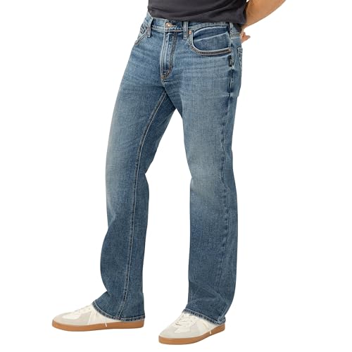 Image of Silver Jeans Co. Mens Jace Slim Fit Bootcut Jeans