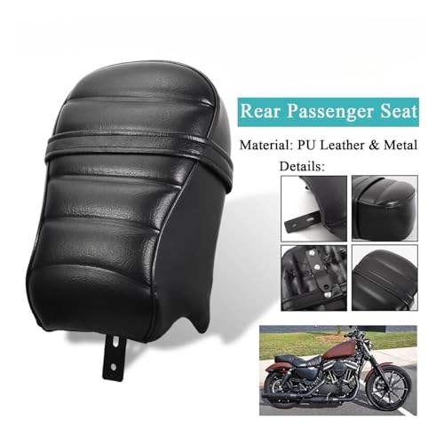 Cojín trasero de pasajero para Iron 883 acabado negro custom 4
