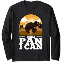 Sartenes Gold Pan Con una sartén puedo Gold Panning hombres Gold Pan Gold Prospector Manga Larga