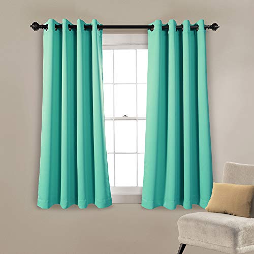 MYSKY HOME Blackout Curtains for Bedroom Two Curtain Panels, Triple Weave Thermal Insulated Curtain Drapes