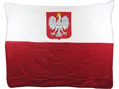 Poland Polska Polish Eagle Polar Fleece Blanket Comforter 50
