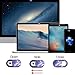 Camera Cover Slide 8 Packs, Cuxnoo Webcam Cover Ultra Thin Sticker Privacy Protector fit for MacBook Pro, iMac, iPad Pro, and More Laptop or Tablet, Colorful Space