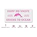 No Dumping Drains to Ocean Stencil - Drawing Stencils, Spray Paint Stencils, Art Stencils, Reusable Stencils, DIY Craft