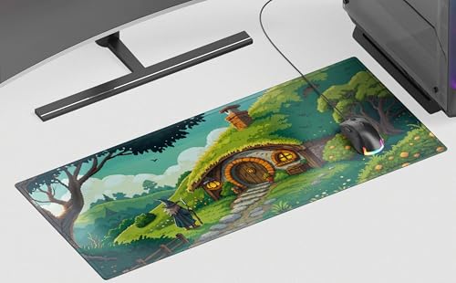 Image of LOTR Premium Desk Mat | Anti-Skid | Anti-Slip | 90 x 42 cm | Laptop Mat for Work from Home /Office /Gaming- Extended Mouse pad and Keyboard Desk mat