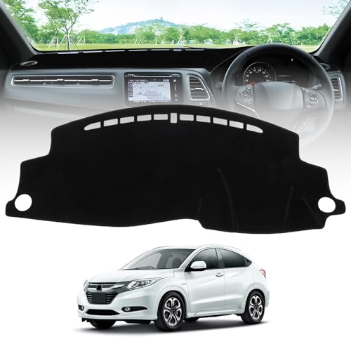 Virauto ホンダ ヴェゼル RU系 ダッシュボードマット RS系 ダッシュボードカバー 車型専用設計 ダッシュマット Vezel RU RS 2013年12月～2021年3月 日焼け対策 映り込み軽減 劣化防止 難燃繊維 カー用品 1枚セット