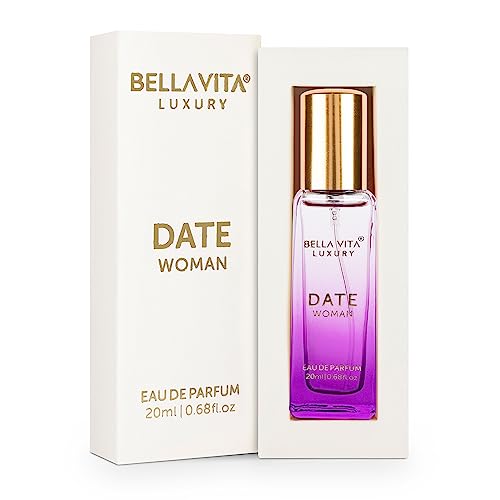 Bella Vita Luxury Date Eau De Parfum Perfume for Women with Pink Pepper, Red Fruit & Jasmine |Fruity & Spicy Long Lasting EDP Frgarance Scent, 20 ml