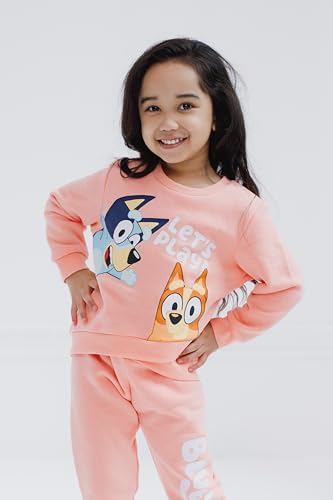 Image of Bluey Fleece Sweatshirt and Jogger Set Toddler to Big Kid