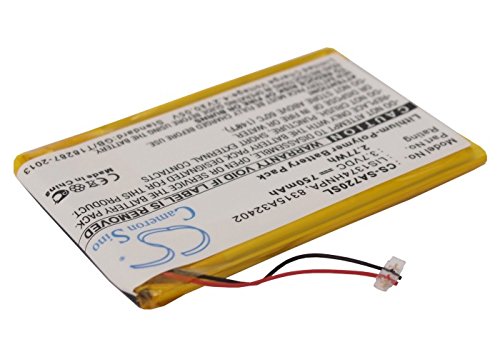 BCXY Replacement Battery for NWZ-820, NWZ-A720, NWZ-A726, NWZ-A728, NWZ-A729BLK, NWZ-A826, NWZ-A828, NWZ-A829, NWZ-S738, NWZ-S738FBNC