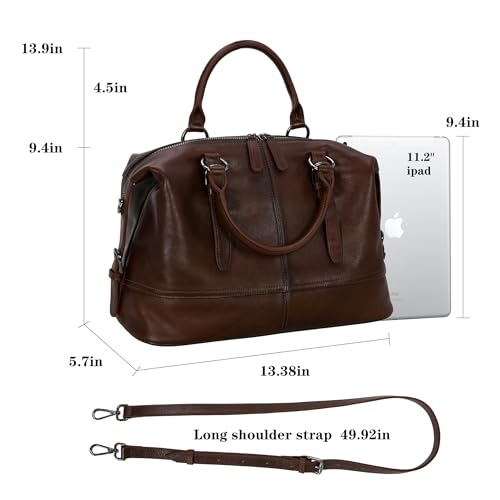 HESHE Women's Designer Leather Purses Tote Bag for Work Top Handle Handbag Shoulder Bag Large Capacity Cross Body Bag3
