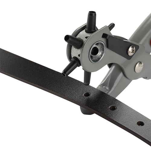 Image of UNCO Leather Punch Tool with Multi-Hole Sizes, Belt & Leather Puncher