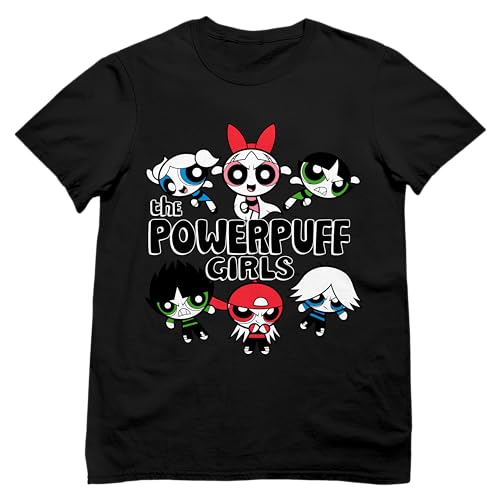 The Powerpuff Girls Rowdyruff Boys and Powerpuff Girls All Together Adult and Kids Sized T-Shirts2