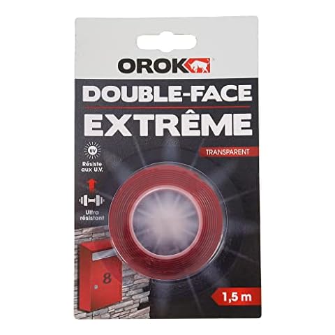 OROK Ruban adhésif double face extra fort Cover