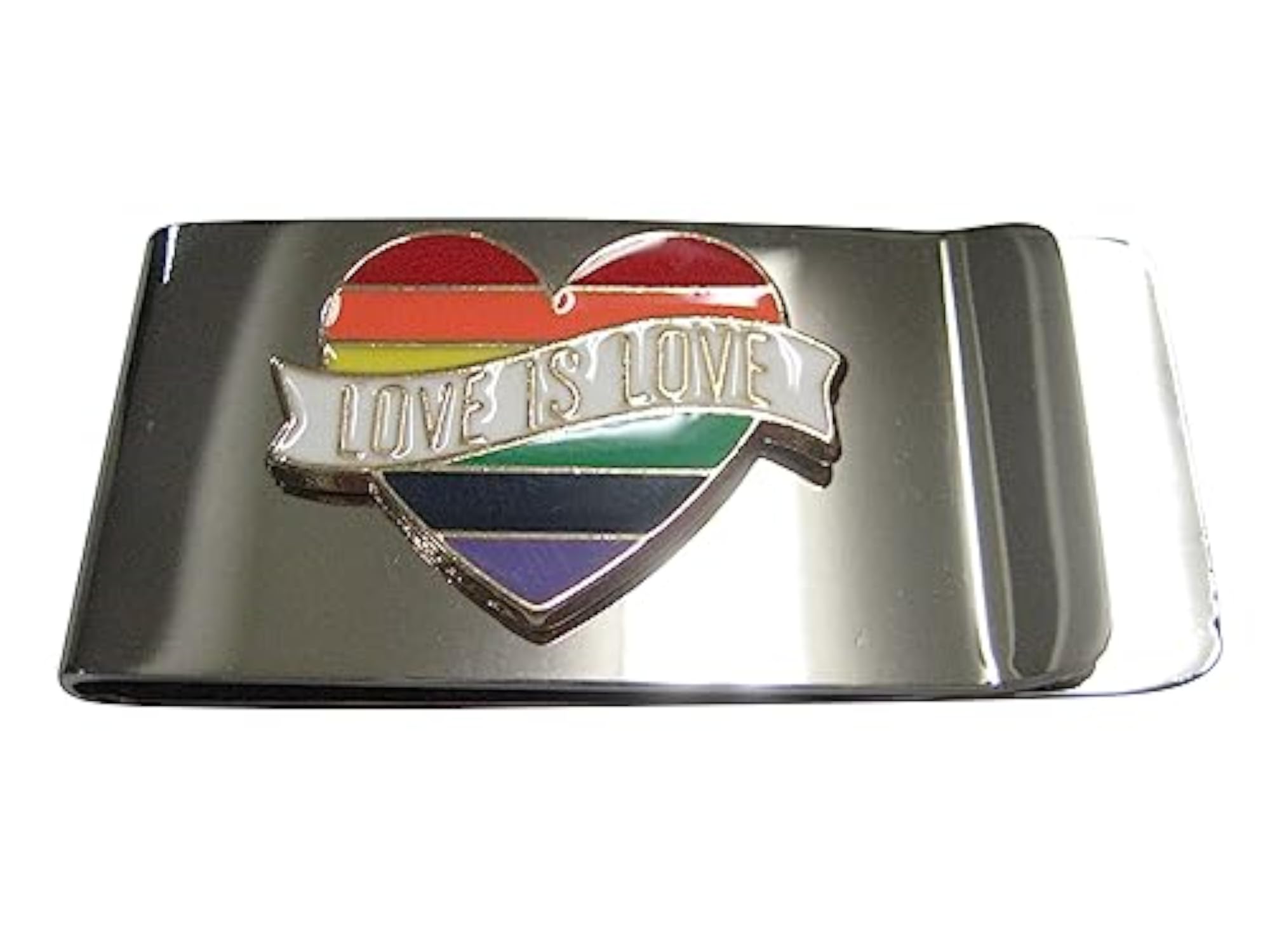 Love is Love Rainbow Heart Money Clip