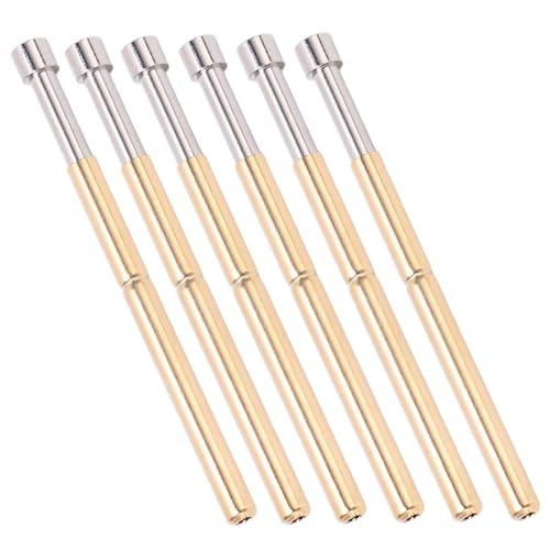 Image of 100pcs Spring Test Pogo Pin PCB Testing Pogo Pin Concave Head Type Brass Material 2.02mm /0.1in Tube Diameter 33.35mm /1.3in PCB Testing Pins