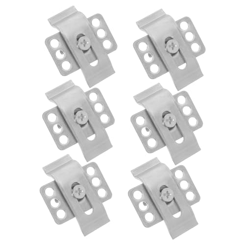 DOITOOL 6pièces Supports Évier Sous Plan Pour Fixation Sécurisée De Lavabo Clips De Montage Universels Pour Cuisine Et Salle De Bain Installation Facile