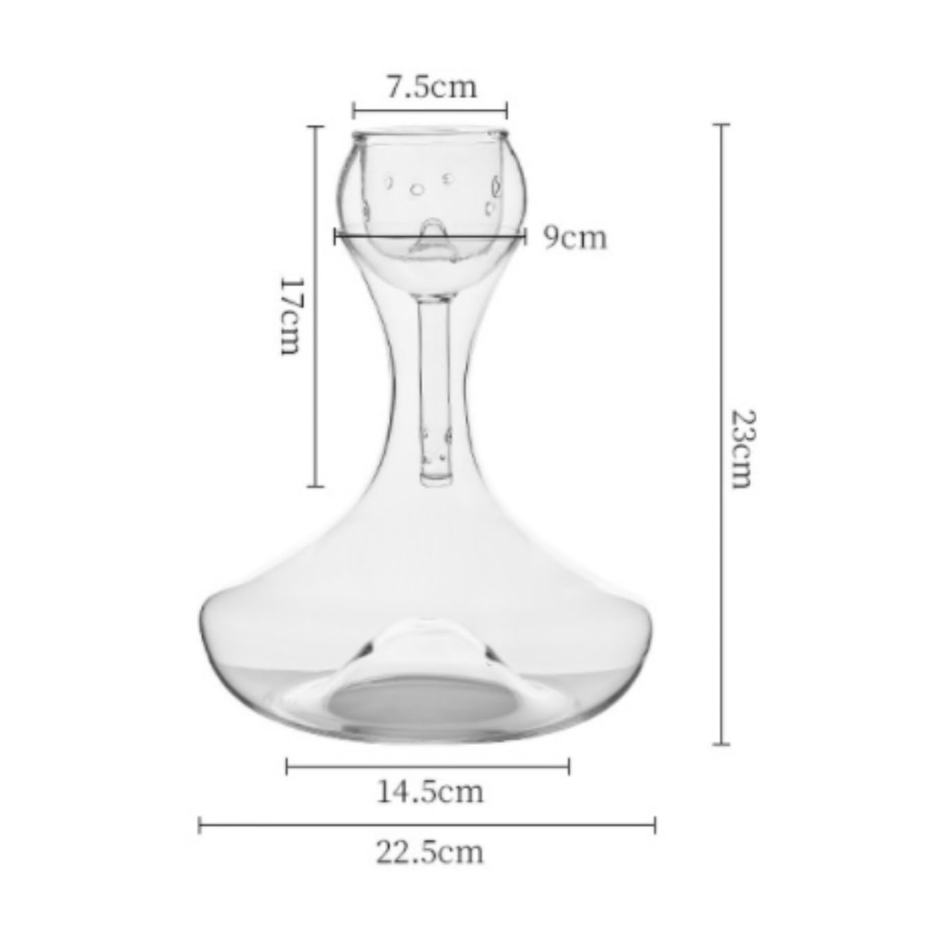 Decanter per Vino Rosso Whisky Decanter In Vetro Creativo For Vino Veloce For Uso Domestico E Commerciale Decantatore